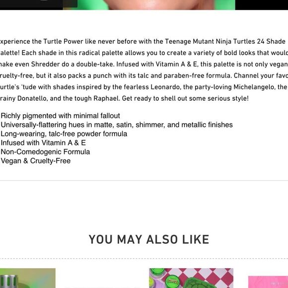 Profusion Cosmetics X Teenage Mutant Ninja Turtles 24-Shade Palette - Picture 14 of 14